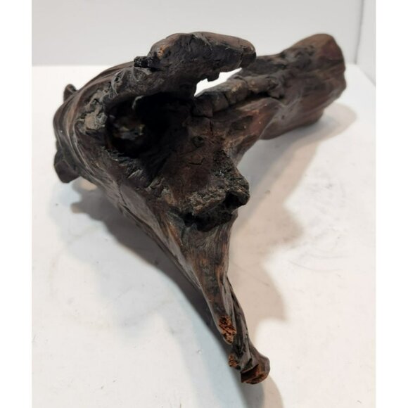 Vintage Petrified Wood Fossil Shaped Dinosaur Look? 11" by 10" by 6.5" - Picture 8 of 16